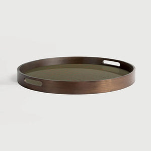 Ethnicraft – Second Nature – Plateau En Verre Second Nature – Rond - Small