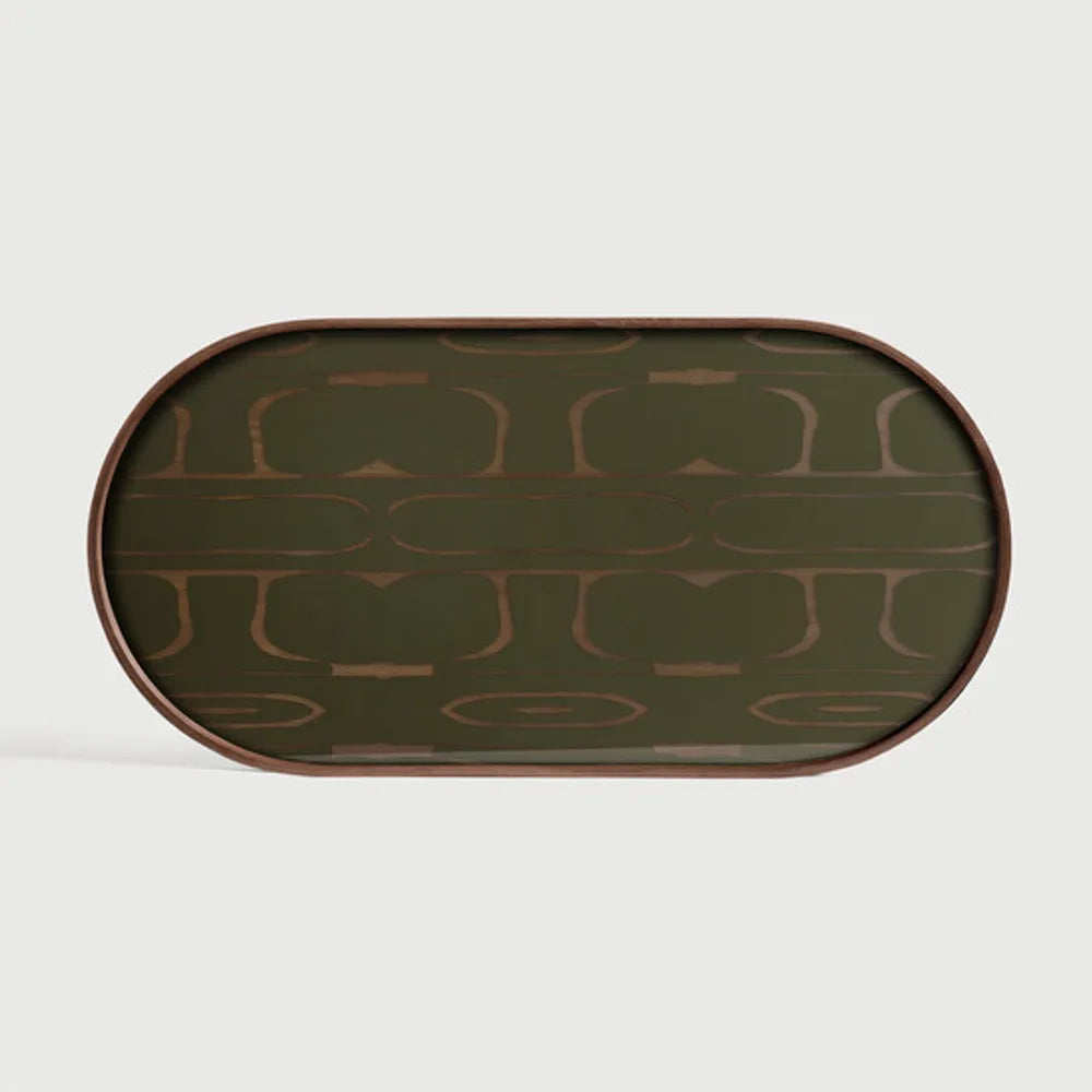 Ethnicraft – Second Nature – Plateau En Verre Second Nature – Oblong - Moyenne