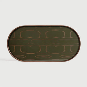 Ethnicraft – Second Nature – Plateau En Verre Second Nature – Oblong - Moyenne