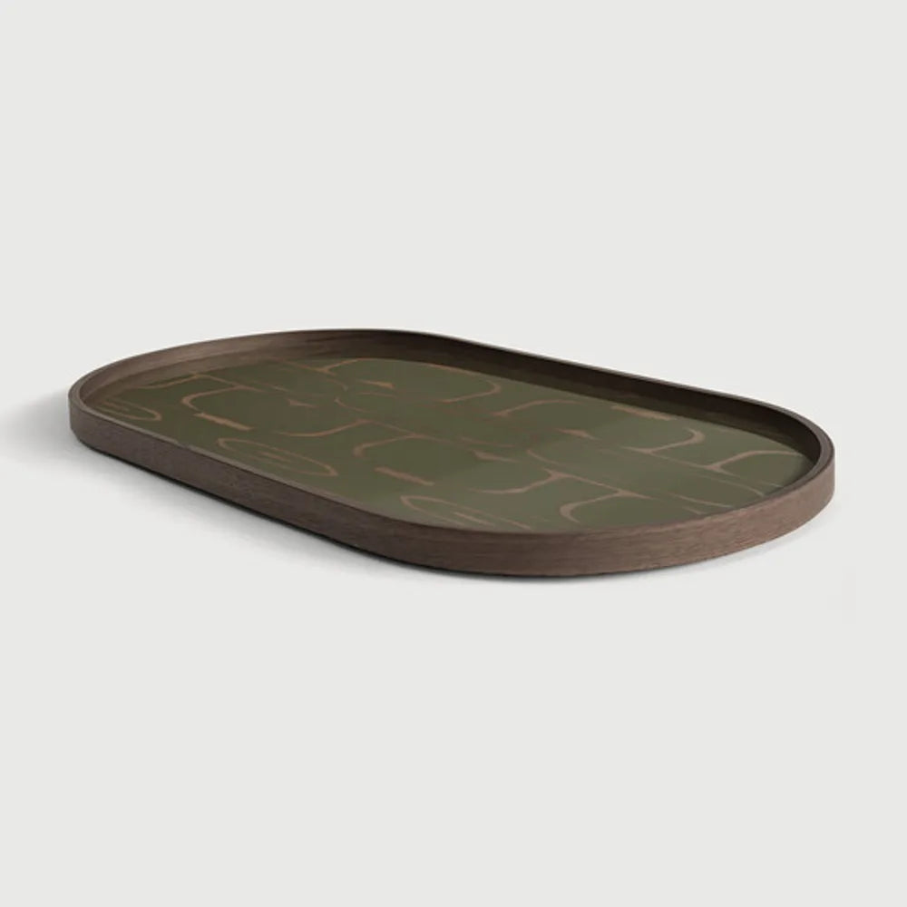 Ethnicraft – Second Nature – Plateau En Verre Second Nature – Oblong - Moyenne