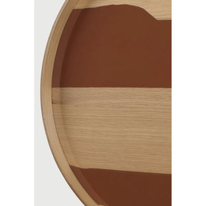 Ethnicraft – Second Nature – Plateau En Verre Second Nature – Auburn - Large - Rond