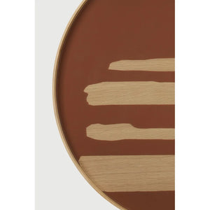 Ethnicraft – Second Nature – Plateau En Verre Second Nature – Auburn - Extra Large - Rond
