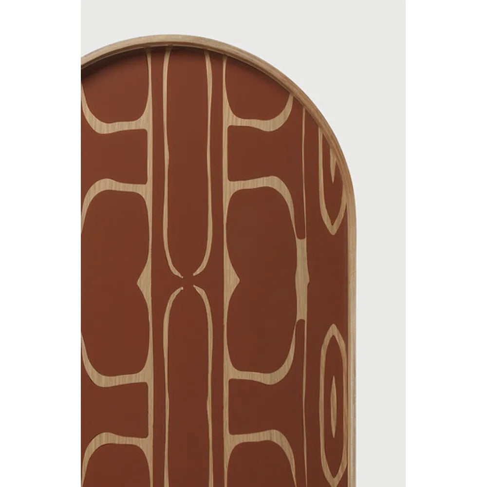 Ethnicraft – Second Nature – Plateau En Verre Second Nature – Auburn - Oblong - Moyenne