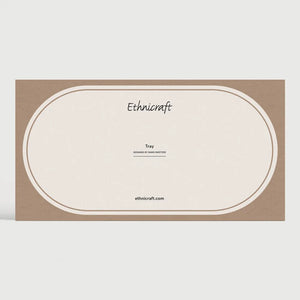 Ethnicraft – Second Nature – Plateau En Verre Second Nature – Auburn - Oblong - Moyenne