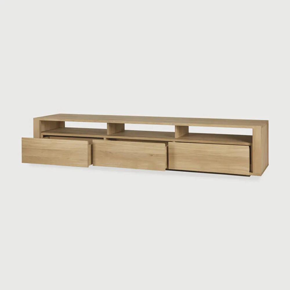 Ethnicraft – Shadow – Meuble TV Shadow – Chêne - 210 cm