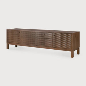 Ethnicraft – Sono – Meuble Tv Sono – Teck light brown - 212 cm