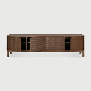 Ethnicraft – Sono – Meuble Tv Sono – Teck light brown - 212 cm