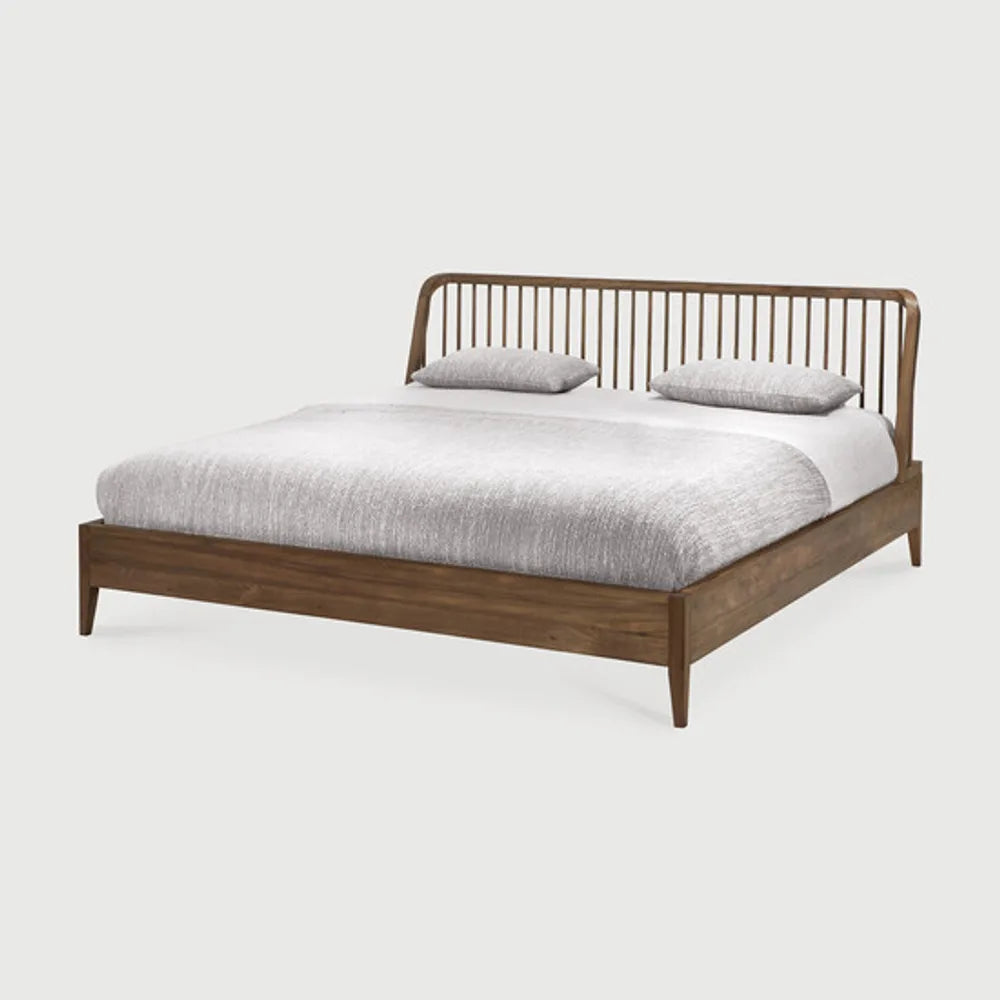 Ethnicraft – Spindle – Lit Spindle – Teck recyclé - 180 x 200 cm