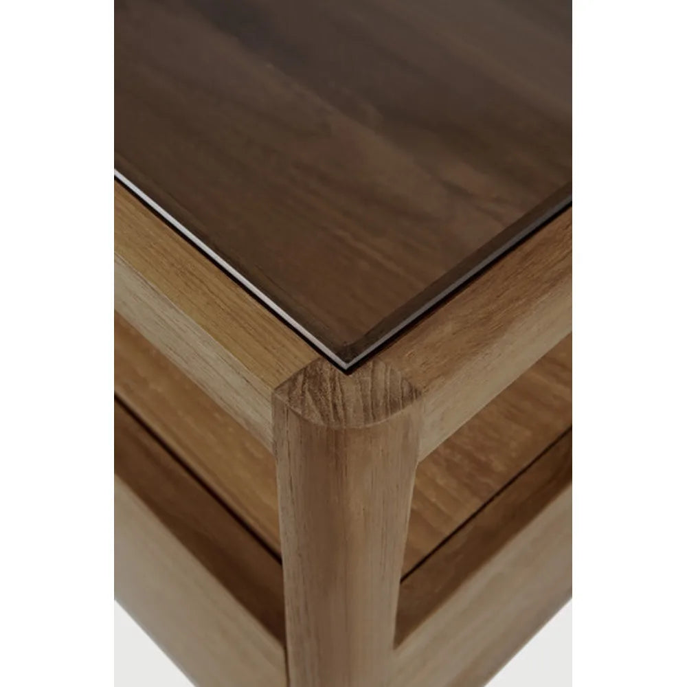 Ethnicraft – Spindle – Table De Chevet Spindle – Teck recyclé