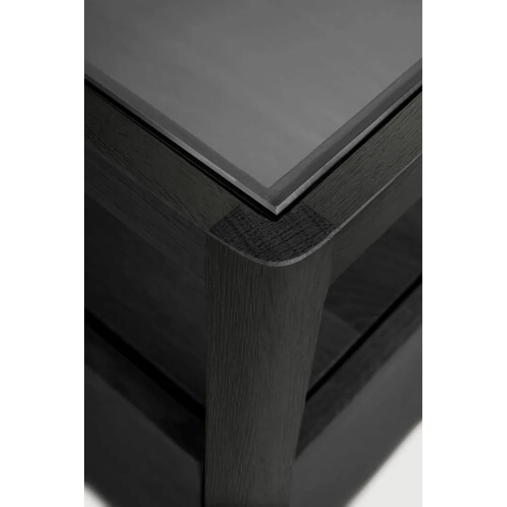 Ethnicraft – Spindle – Table De Chevet Spindle – Chêne noir