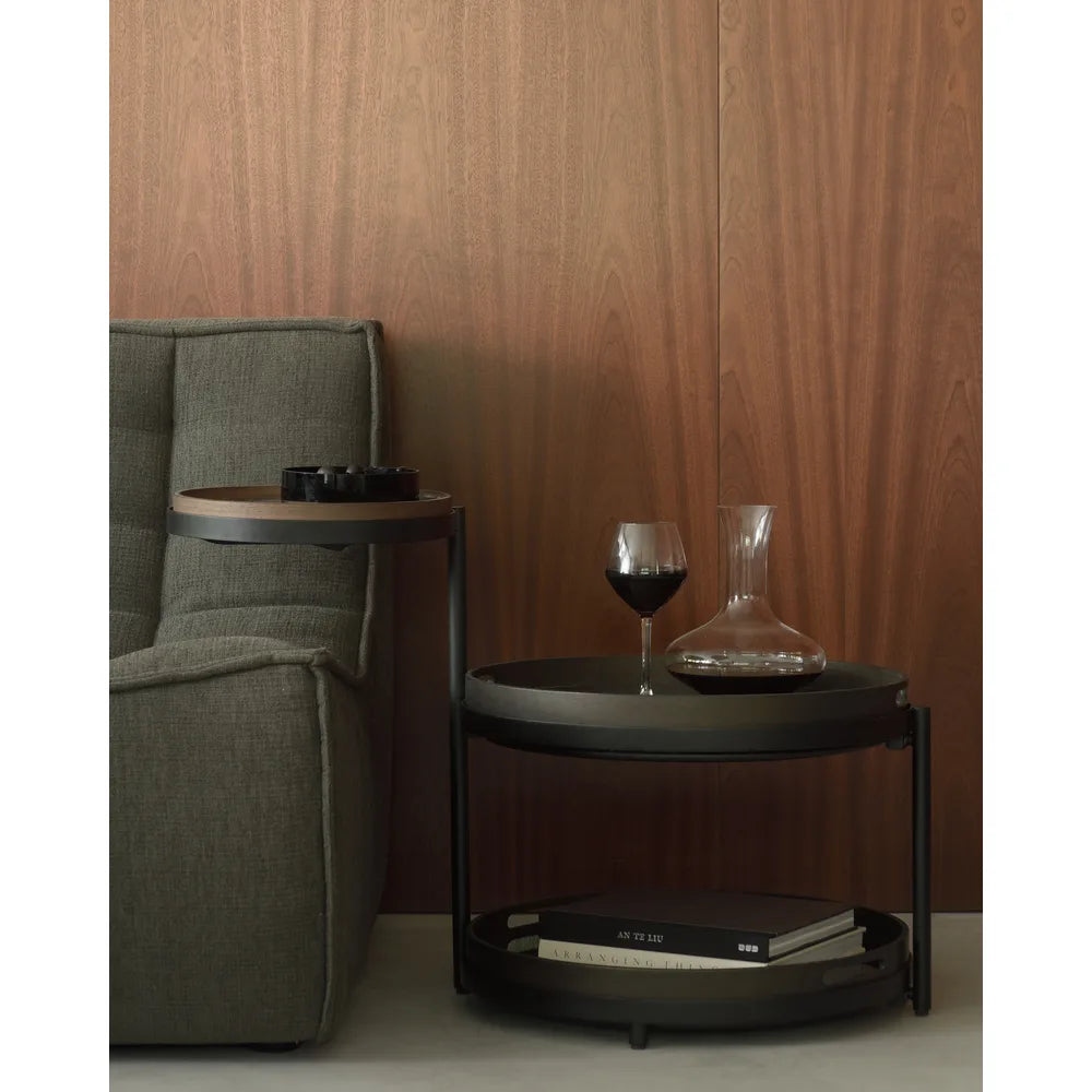 Ethnicraft – Swivel – Table D'Appoint à Plateau Swivel en situation