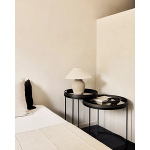 Ethnicraft – Tables à plateau – Set De Table D Appoint A Plateau en situation