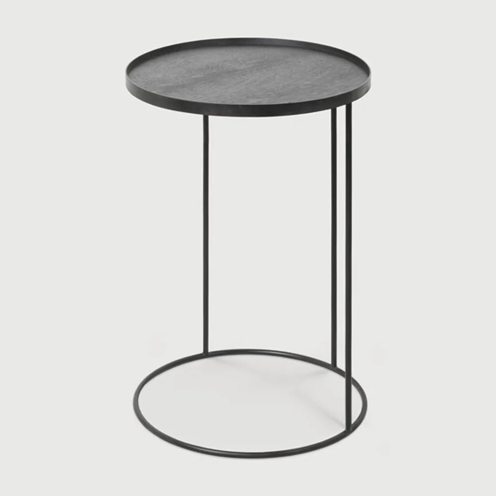 Ethnicraft – Tables à plateau – Table D'Appoint à Plateau – Small - Rond