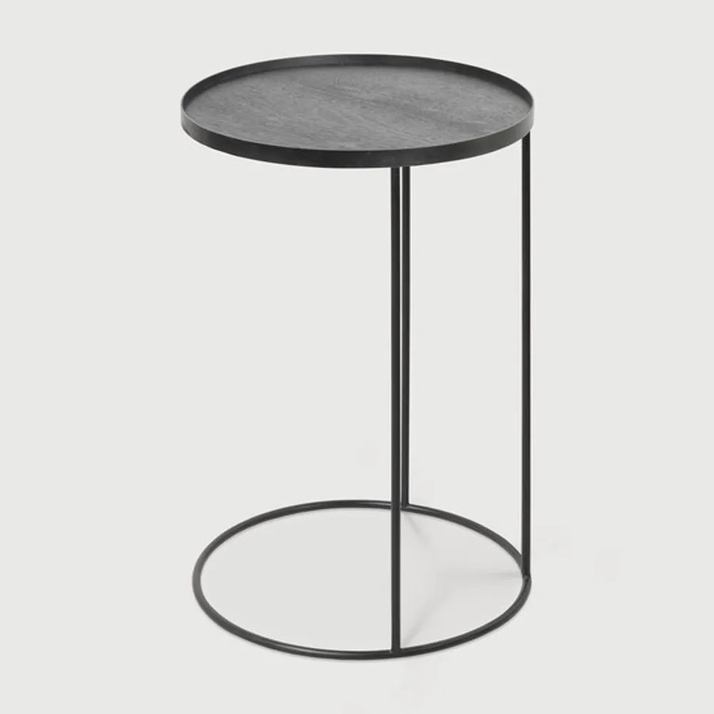 Ethnicraft – Tables à plateau – Table D'Appoint à Plateau – Small - Rond