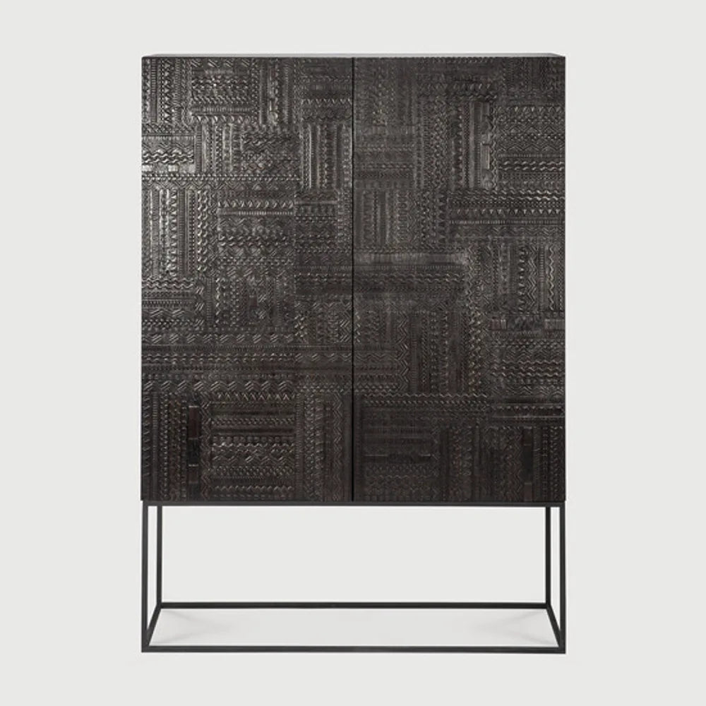 Ethnicraft – Tabwa – Armoire Tabwa – Teck noir clair - 126 x 180 cm