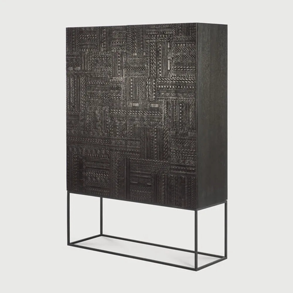 Ethnicraft – Tabwa – Armoire Tabwa – Teck noir clair - 126 x 180 cm
