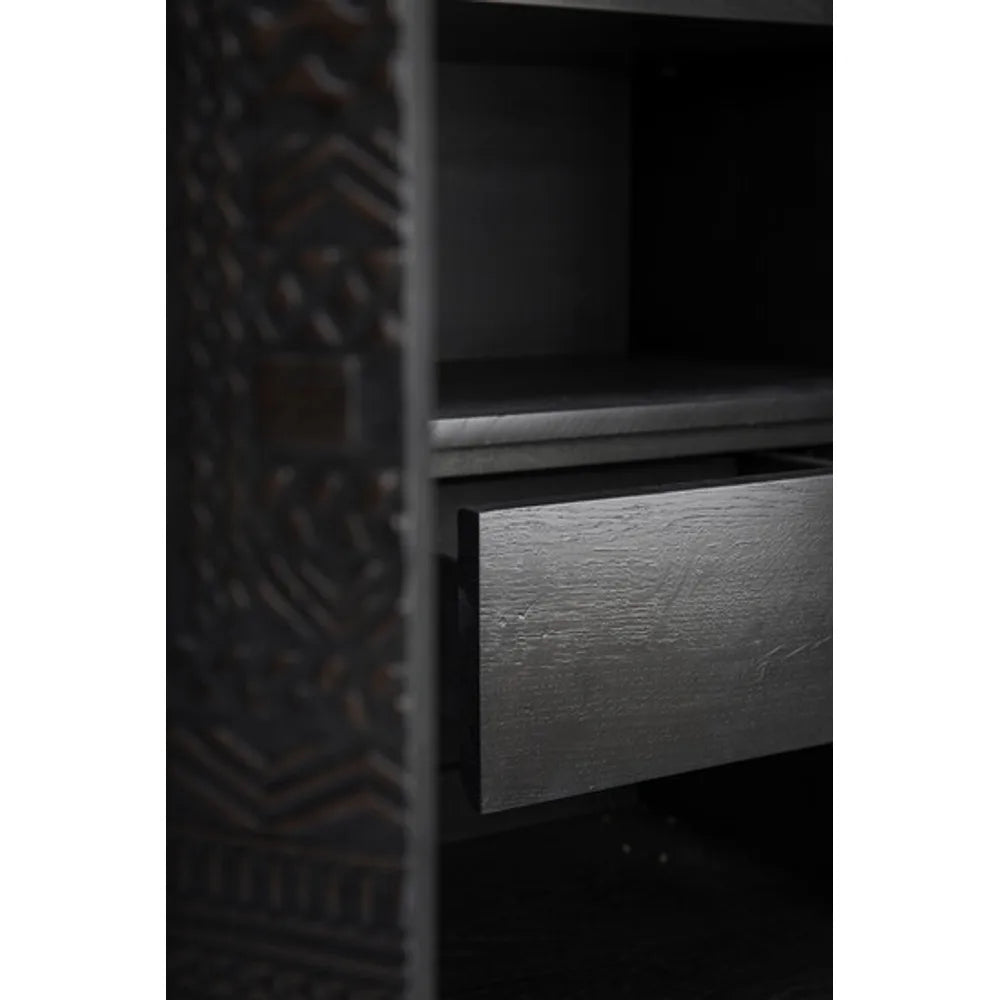 Ethnicraft – Tabwa – Armoire Tabwa – Teck noir clair - 126 x 180 cm