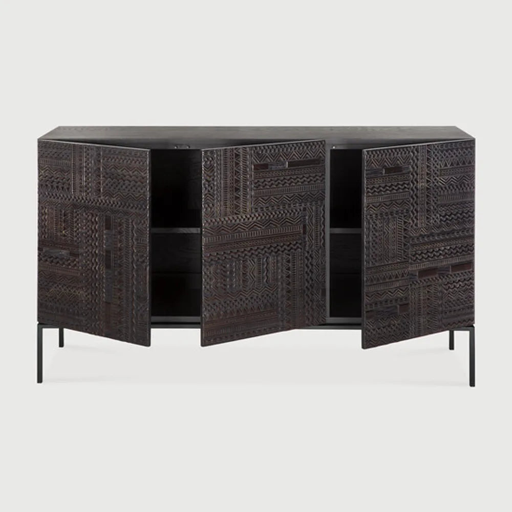 Ethnicraft – Tabwa – Buffet Tabwa – Teck noir clair - 150 cm