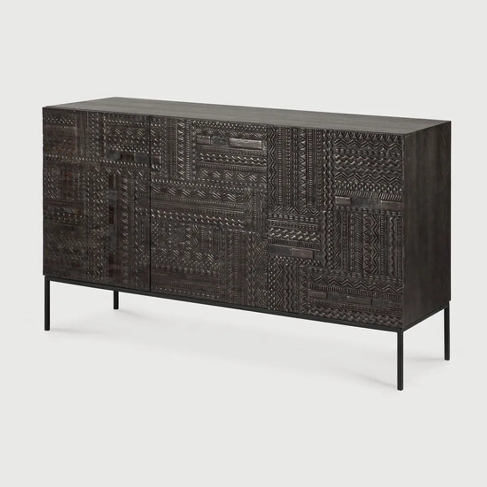 Ethnicraft – Tabwa – Buffet Tabwa – Teck noir clair - 150 cm