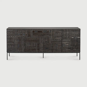 Ethnicraft – Tabwa – Buffet Tabwa – Teck noir clair - 200 cm