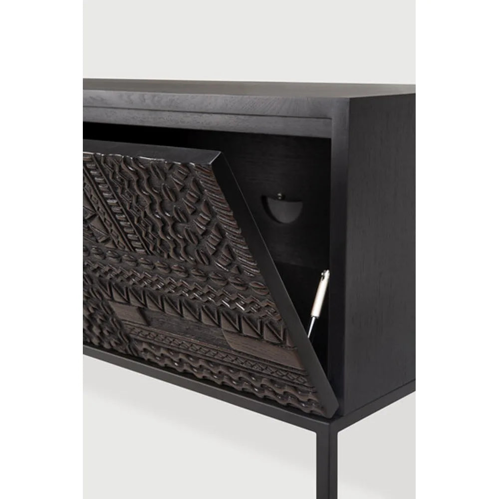 Ethnicraft – Tabwa – Meuble Tv Tabwa – Teck noir clair - 160 cm