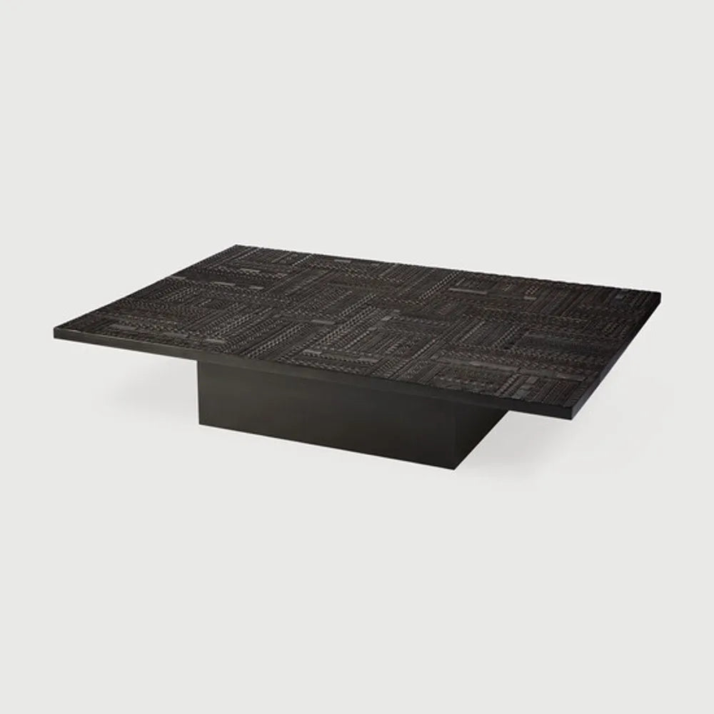 Ethnicraft – Tabwa – Table Basse Tabwa – Teck noir clair