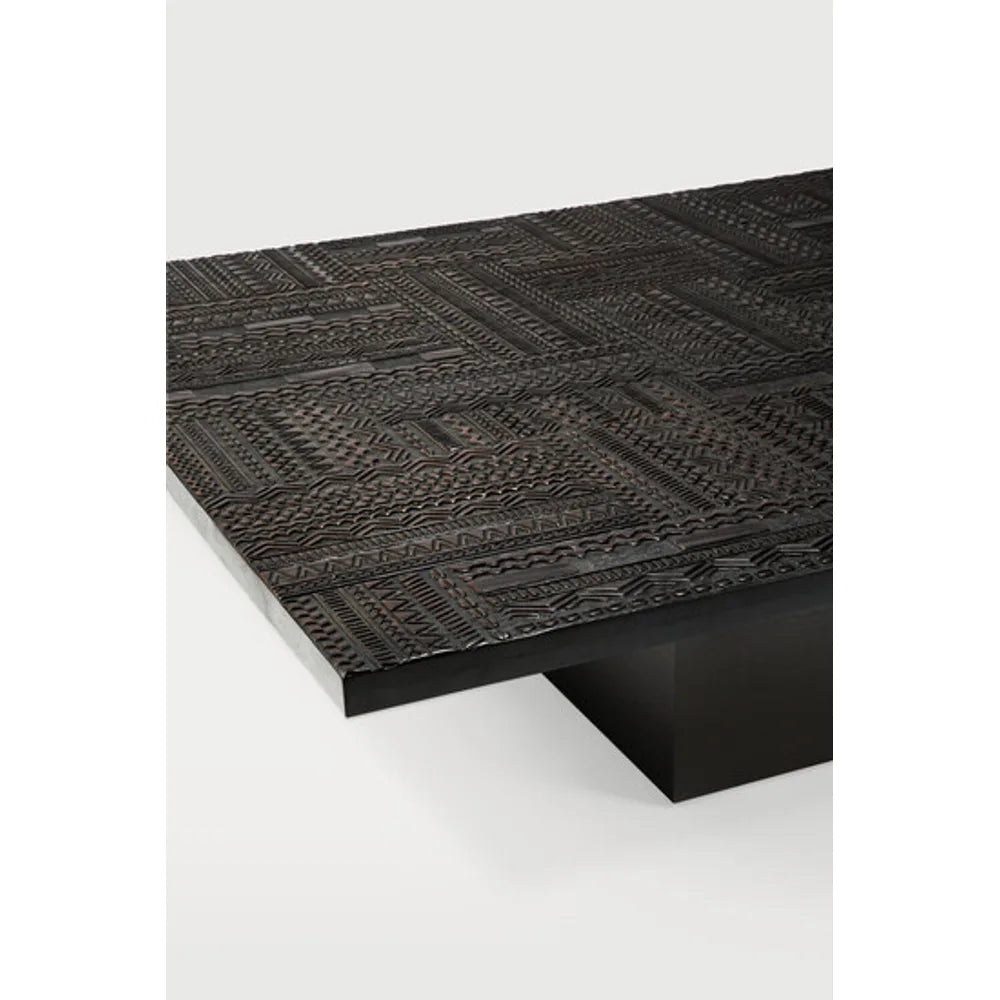 Ethnicraft – Tabwa – Table Basse Tabwa – Teck noir clair