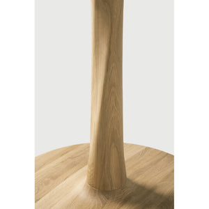 Ethnicraft – Torsion – Table Torsion – Chêne - Rond - Standard, 76 cm - 70 cm