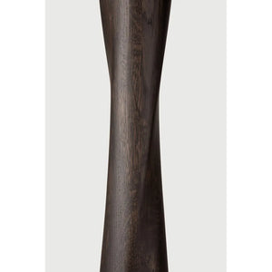 Ethnicraft – Torsion – Table Torsion – Chêne brun - Rond - 70 cm - Standard, 76 cm