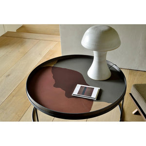 Ethnicraft – Translucent Silhouettes – Plateau En Verre Combined Dots en situation