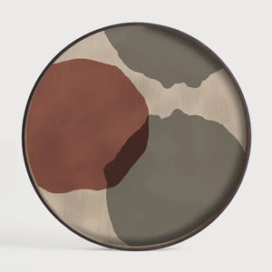 Ethnicraft – Translucent Silhouettes – Plateau En Verre Overlapping Dots – Default