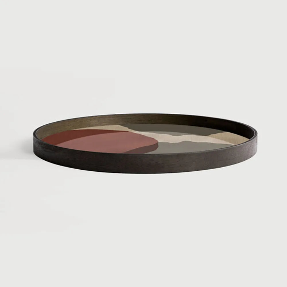 Ethnicraft – Translucent Silhouettes – Plateau En Verre Overlapping Dots – Default