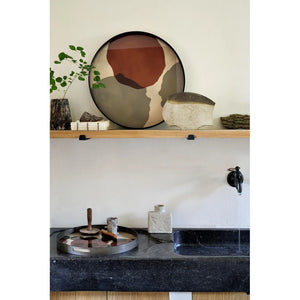 Ethnicraft – Translucent Silhouettes – Plateau En Verre Overlapping Dots en situation