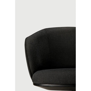 Ethnicraft – Unda – Chaise De Bureau Unda – Charcoal - Sans roues