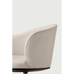 Ethnicraft – Unda – Chaise De Bureau Unda – Salt - Sans roues