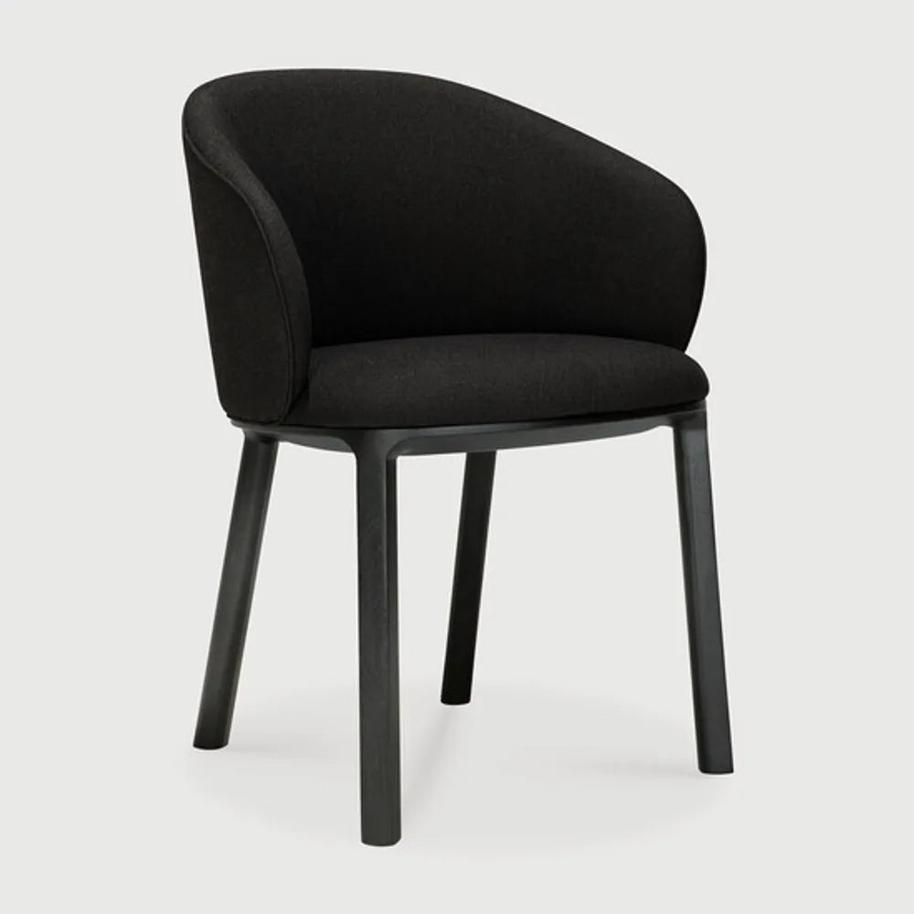 Ethnicraft – Unda – Chaise Unda – Charcoal - Chêne noir