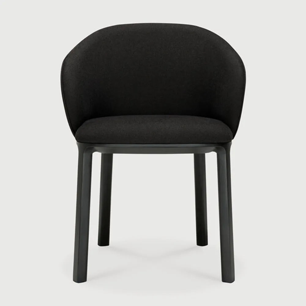 Ethnicraft – Unda – Chaise Unda – Charcoal - Chêne noir