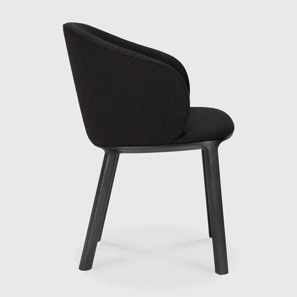 Ethnicraft – Unda – Chaise Unda – Charcoal - Chêne noir
