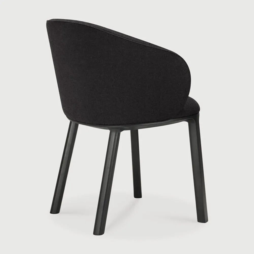 Ethnicraft – Unda – Chaise Unda – Charcoal - Chêne noir