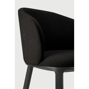 Ethnicraft – Unda – Chaise Unda – Charcoal - Chêne noir