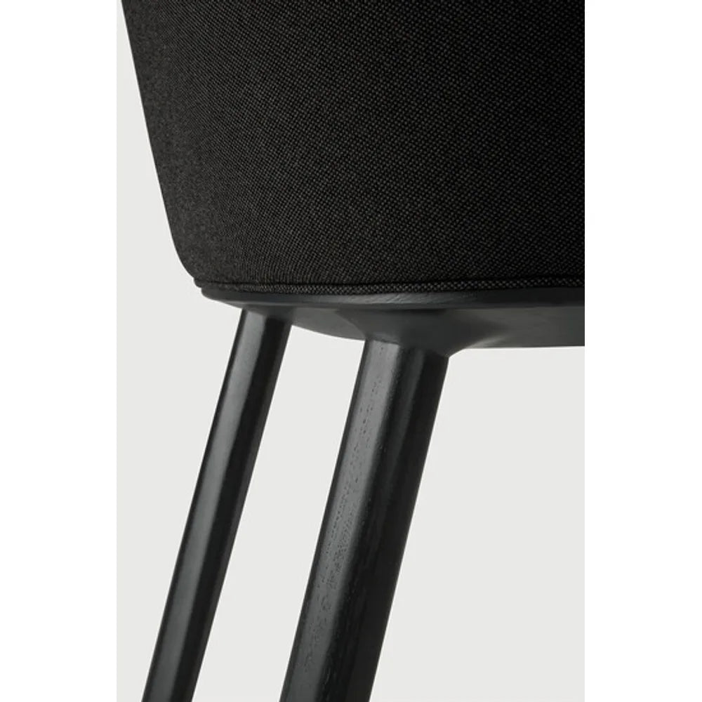 Ethnicraft – Unda – Chaise Unda – Charcoal - Chêne noir