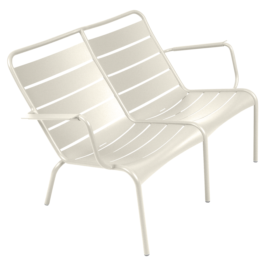Fermob Luxembourg Fauteuil bas duo — Gris argile