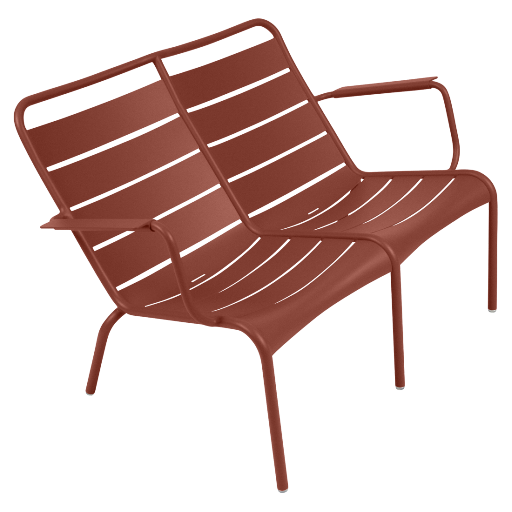 Fermob Luxembourg Fauteuil bas duo — Ocre rouge