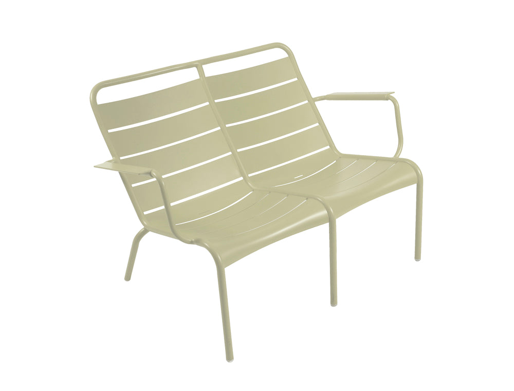 Fermob Luxembourg Fauteuil bas duo — Vert tilleul