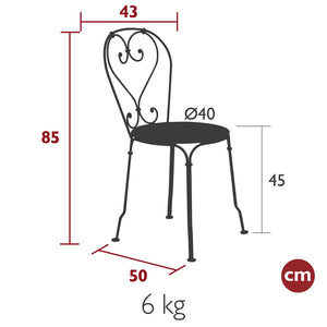 Fermob – Chaise – guide de dimensions