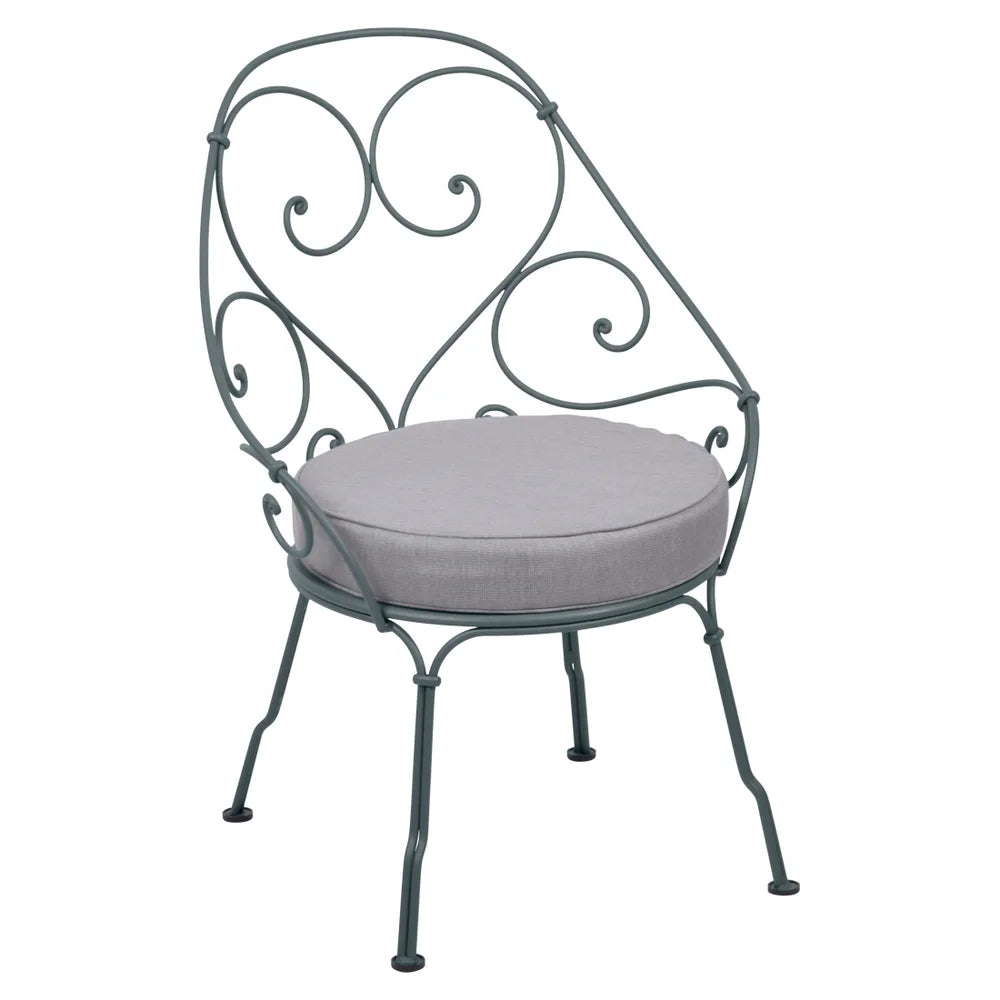 Fermob – 1900 – Fauteuil cabriolet – Gris orage