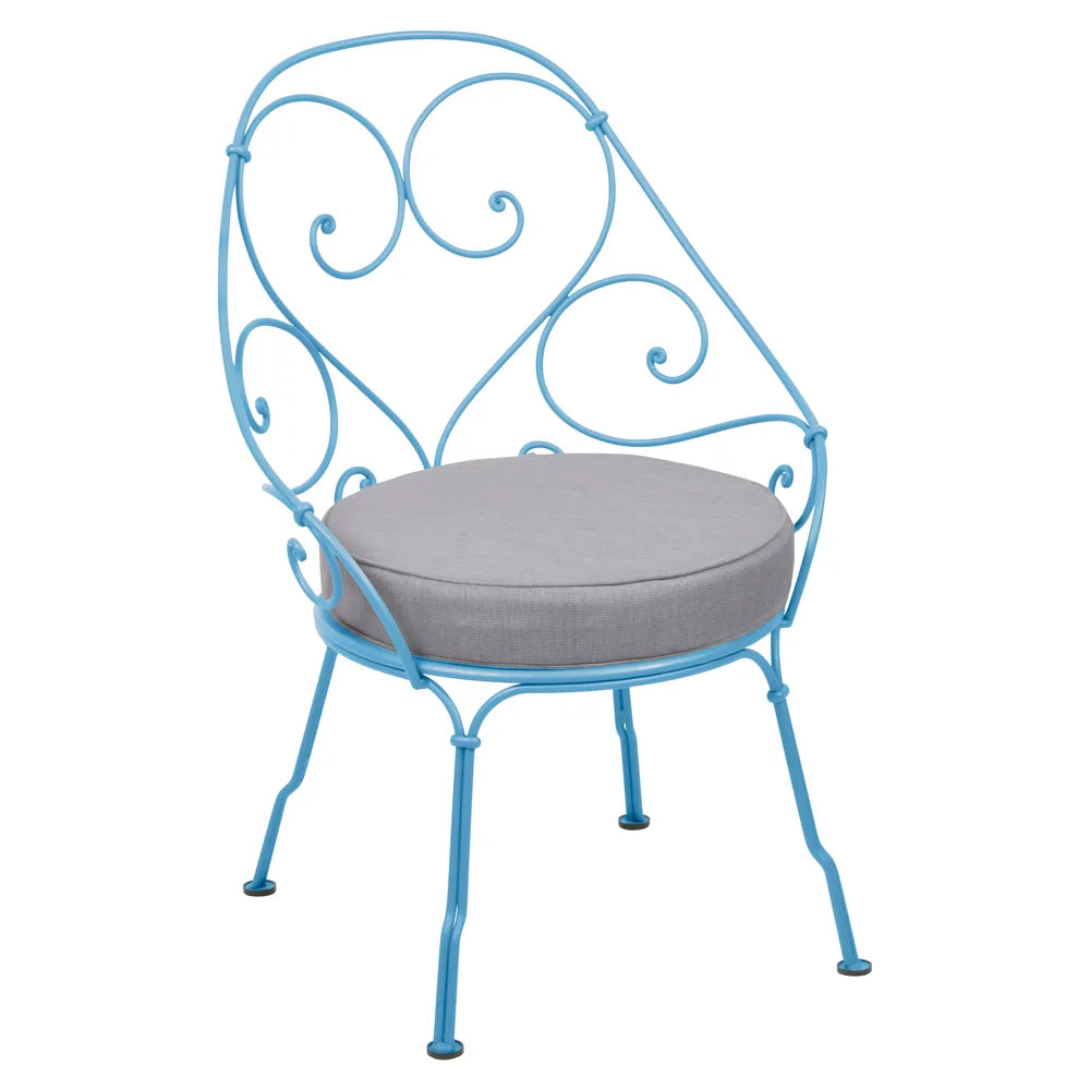 Fermob – 1900 – Fauteuil cabriolet – Bleu maya