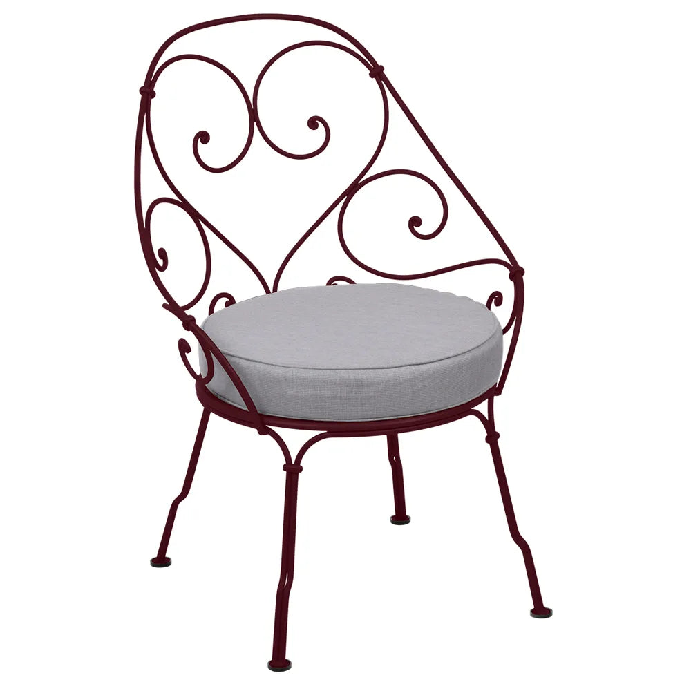 Fermob – 1900 – Fauteuil cabriolet – Cerise noire