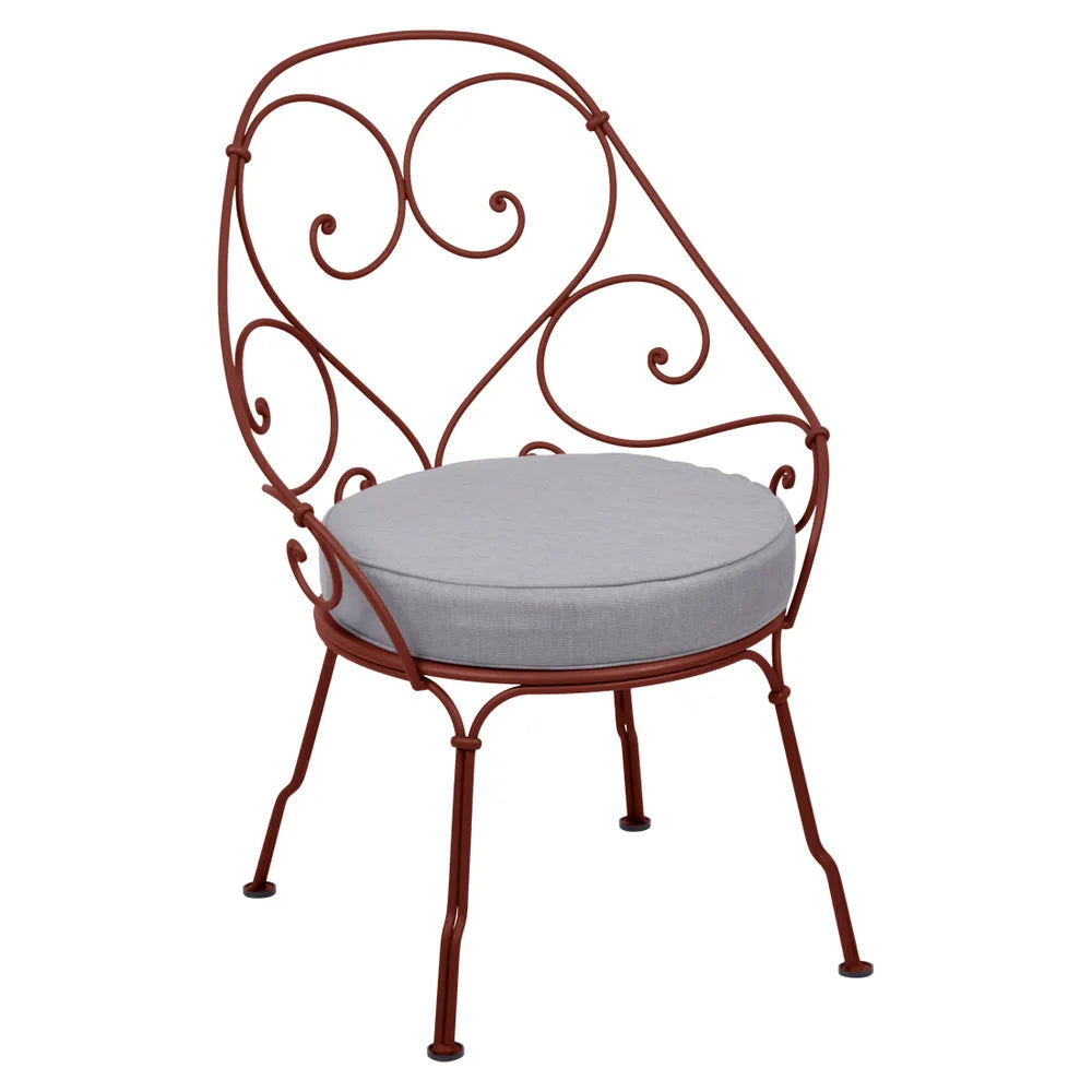 Fermob – 1900 – Fauteuil cabriolet – Ocre rouge