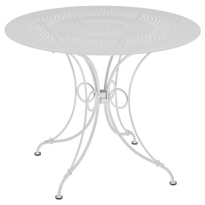 Fermob – 1900 – Table ø 96 cm – Blanc coton